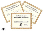 Reiki Class Certificates