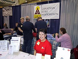 Canadian Reiki Association's Booth At The Vancouver Wellness Show